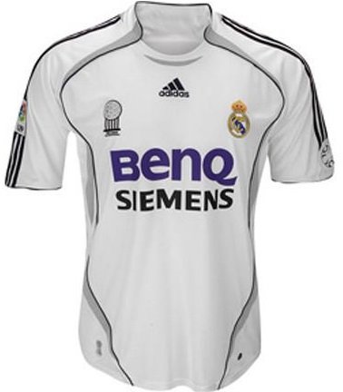 Camisa retro Adidas Real Madrid 2006 2007 I jogador 